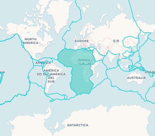 African Plate map