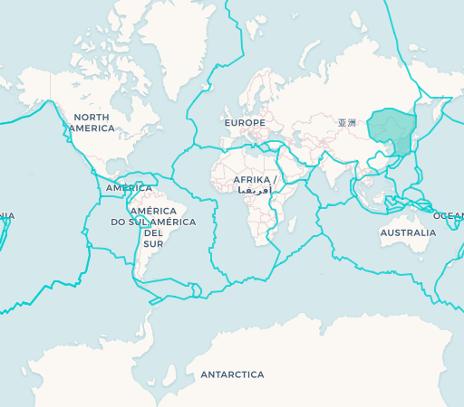 Amur Plate map