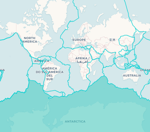 Antarctic Plate map
