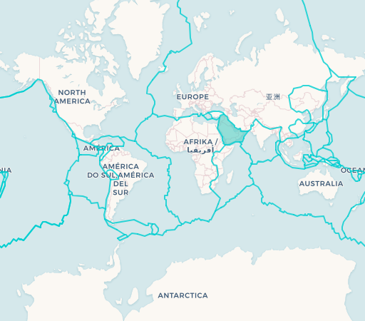 Arabian Plate map