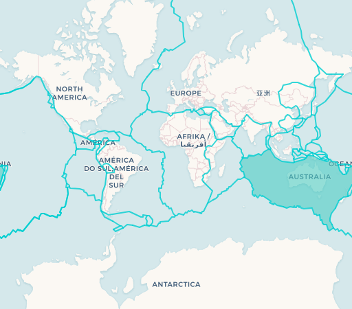 Australia Plate map