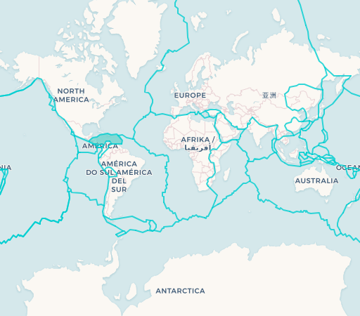 Caribbean Plate map