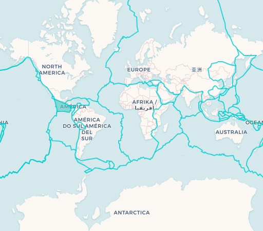 Cocos Plate map