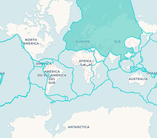 Eurasian Plate map