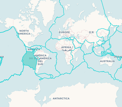 Nazca Plate map