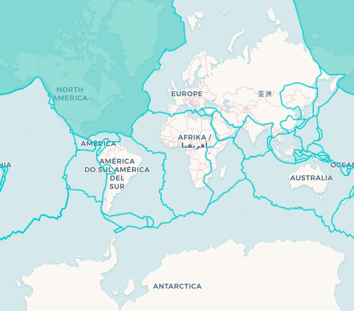 North American Plate map