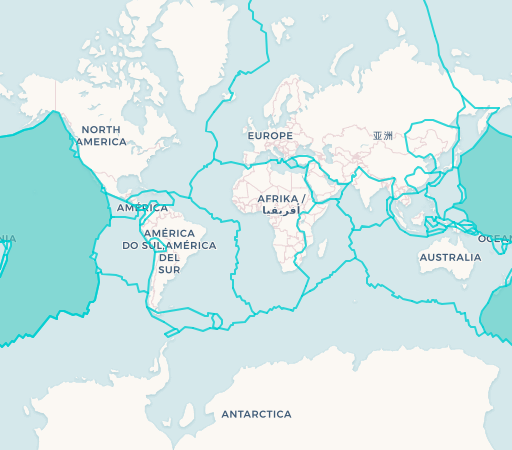 Pacific Plate map