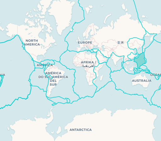 Philippine Sea Plate map