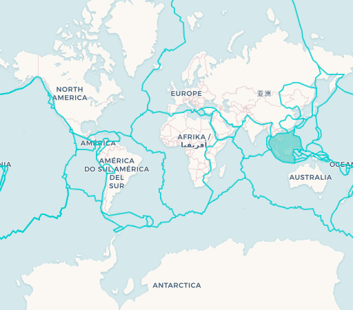 Sunda Plate map